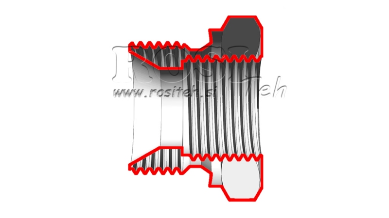HYDRAULISK ADAPTER HAN-HUN 1 1/2- 1 1/4