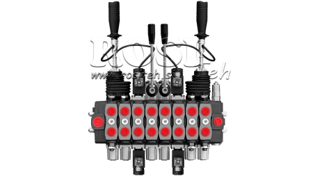 HIDRAULIČNI VENTIL HIAB 8xPC70 + 2x JOYSTICK 3 - ELEKTRIČNO UPRAVLJANJE 12V