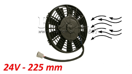 AXIAL FAN 225MM PUSHING 24V
