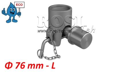 KULA WYPUSTOWA DO WYWROTKI fi76 LEWA eco