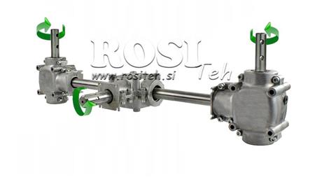 ZESTAW REDUKTORÓW 1:1.35 (22HP-16kW) DO PRZEŁOŻENIA TRÓJNEGO L:770