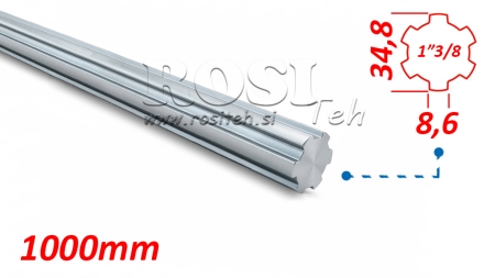 UTORNA KARDÁNSKA GRED 1” 3/8 L1000