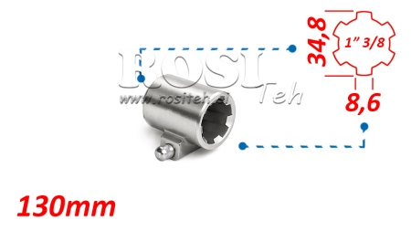 ADAPTADOR CARDÃ COM PINO 1-3/8 (130 mm)