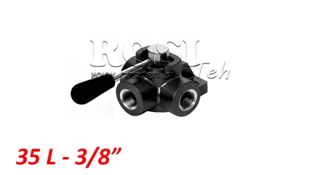 MANUELL 3-VÄGS VENTIL DF 3/8 - 35LIT