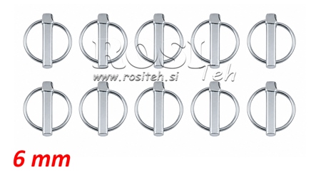 VAROVALNA OKROGLA SPONA 6 mm (10 KOS)