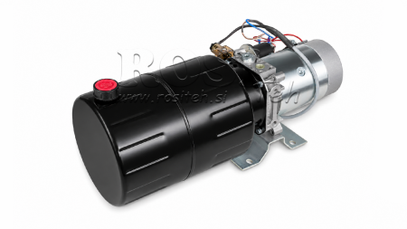 MINI HIDRAULIČNI AGREGAT 24V DC - 2,2kW = 2,1cc - 8 lit - jednosmjerni sklop (kovinski)