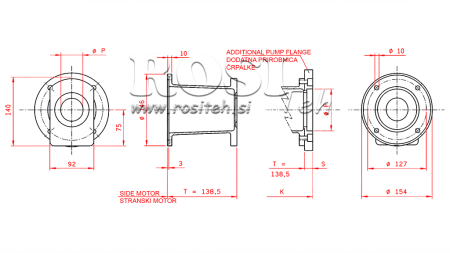 SPOJNI KIT BENC. MOTORA 13HP + HI-LO PUMPE 16GPM