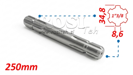 KARDÁN (TLT) ADAPTER 13/8 KÉTFELES L=250