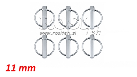 VAROVALNA OKROGLA SPONA 11 mm (6 KOS)