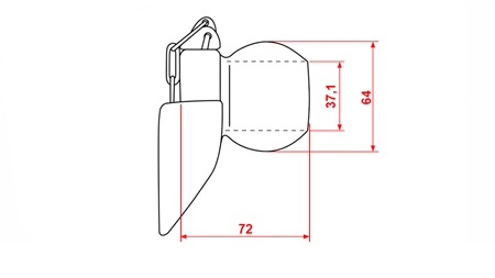 AUTÓMATIKUS HIDRAULIKUS HOROG GÖMB KAT.3 -37,1mm