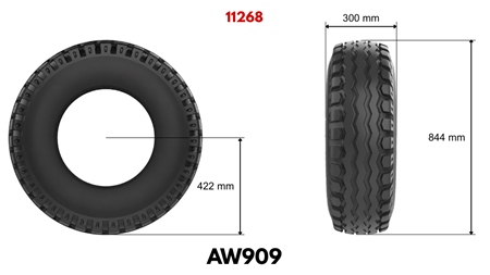 11,5/80-15,3 PNEUMATICO BKT AW909 14pl