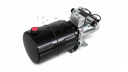 MINI HIDRAULIČNI AGREGAT 12V DC - 1,6kW = 2,1cc - 8 lit - dvosmjerni sklop (metlni)