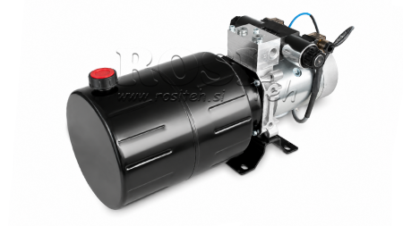 MINI HIDRAULIČNI AGREGAT 24V DC - 2,2kW = 2,1cc - 8 lit - dvosmjerni sklop (kovinski)
