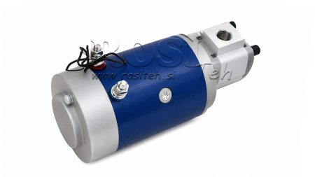 HIDRAULIČNI SKLOP PUMPE GR.1 + ELEKTRO MOTOR 12V 1,6kW = 2,5cc - 6,6lit