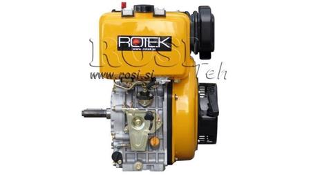 motor diesel 418cc-7.83kW-10.65HP-3,600 RPM-E-KW25.4x88-începere electrică