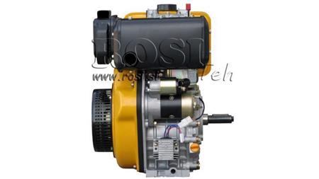 motor diesel 418cc-7.83kW-10.65CP-3,600 RPM-E-KW25.4x88-începere electrică