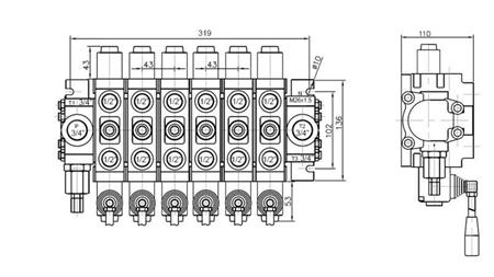 HYDRAULIC VALVE 6xPC70