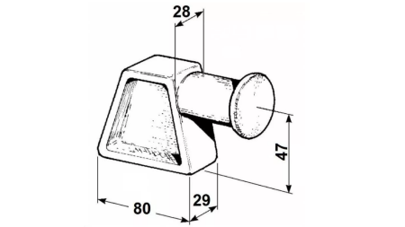 PÓTKOCSI OLDAL BEZÁRÓ TIP CIERE MALE