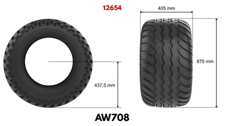 400/60-15,5 TIRE AW708 14PL