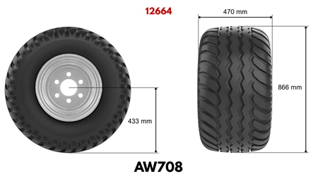 GUMA 19.0/45-17 AW708 14pl SA FELGOM 16,00X17