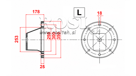 FLANGE HIDRÁULICA - SINOS L3513 (EM11-22KW/GR3)