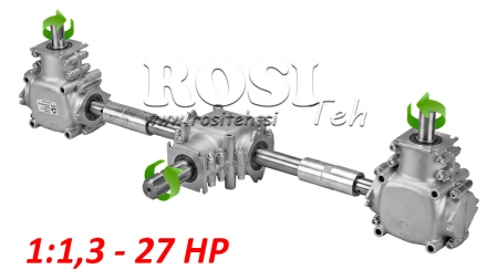 SZÖGHAJTÁS KÉSZLET 1:1,3 (27HP- 20kW) SZÓRÓFEJHEZ L770 ÖNTÖTTVAS