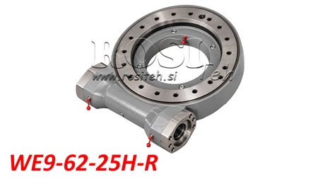 WORM GEAR SLEW DRIVE SERIES WE HP WE9-62-25H-R