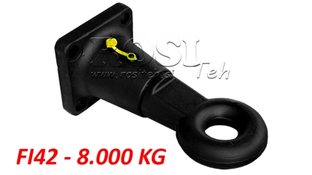 ROTATING TOWING HOOK Φ42 IN CASE 8.000/1.000KG