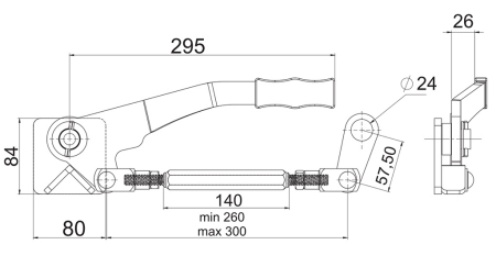UCHWYT ZAMYKAJĄCY STRONA PRAWA