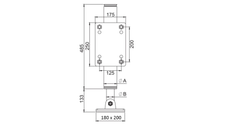 HIDRAVLIČNA NOGA DVOSMERNA 365mm - 5.000kg