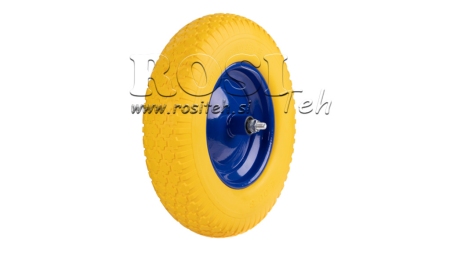 RUOTA COMPLETA CON ASSE 400X80mm 4.00-8