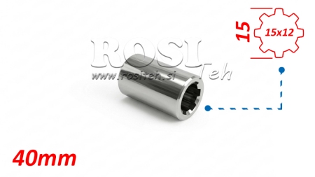 KARDANSKI ADAPTER ČAHURA 15x12 (8 ZUBA) (40 mm)