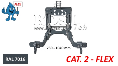 UNIVERSALUS PRIEKINĖS PAKABOS KOMPLEKTAS TRAKTORIUI FLEX KAT. 2 1500KG