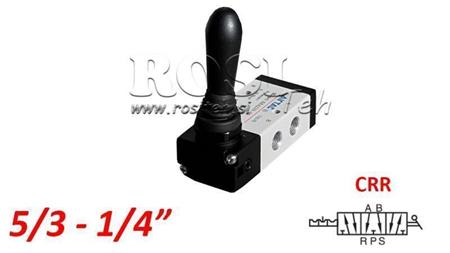 PNEUMATSKI RUČNI VENTIL 5/3 1/4 PRT-0853-CRR RUČNI POVRAT