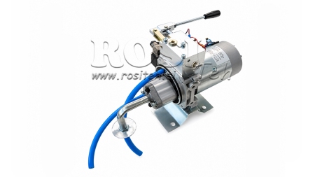 MINI HIDRAULIČNI AGREGAT 24V DC - 2,2kW = 2,1cc - 8 lit - JEDNOSMJERNI SKLOP SA RUČNOM PUMPOM