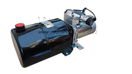 MINI HYDRAULIC AGGREGATE 24V DC - 2.2kW = 2.1cc - 8 lit - double direction assembly (metal)