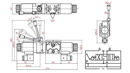 HYDRAULIC MANUAL AND ELECTROMAGNETIC VALVE YEAT-ASSEMBLY 12V N6