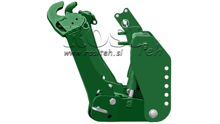 KIT IDRAULICO FRONTALE UNIVERSALE 2KAT PER TRACTOR 1500KG - VERDE (RAL 6001)