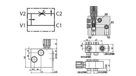 HYDRAULISCHES PRIORITÄTSVENTIL FÜR HYDROMOTOR MP-MR-MH