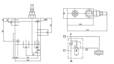 DOPPELTE GESCHWINDIGKEITSVENTIL CUBE HI-LO VRSP V1230 95lit - 350bar