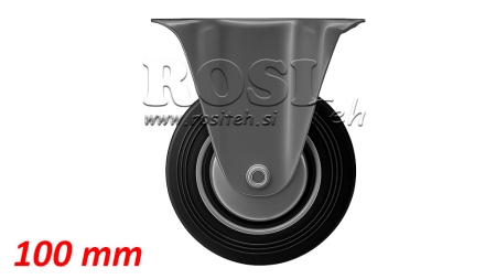 WHEEL 100mm WITH FIXED BASE