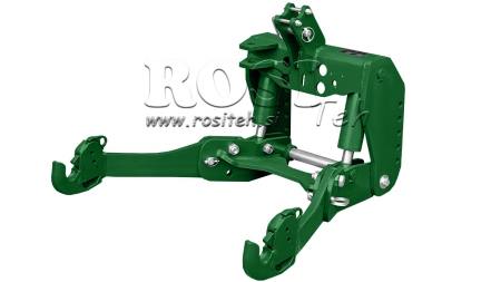 KIT IDRAULICO FRONTALE UNIVERSALE 2KAT PER TRACTOR 1500KG - VERDE (RAL 6001)