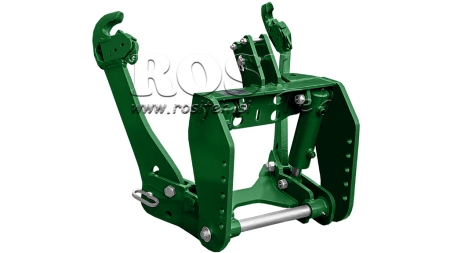KIT IDRAULICO FRONTALE UNIVERSALE 2KAT PER TRACTOR 1500KG - VERDE (RAL 6001)