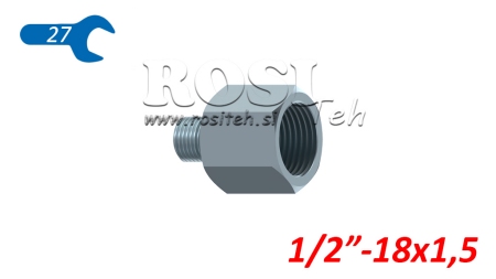 ΥΔΡΑΥΛΙΚΟΣ ΑΔΑΠΤΕΡ ΜΑΝΙΚΑΣ-ΘΗΛΥΚΟ 1/2-18X1.5