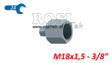 HYDRAULINEN ADAPTERI UROS-NARU 18X1.5-3/8