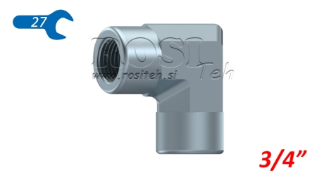 HIDRAULIČNO KOLJENO 90° KRATKO ŽENSKI-ŽENSKI 3/4