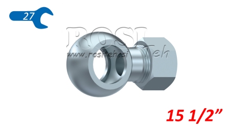 METALL SLANGE BANJO 1/2 MED MUTTER