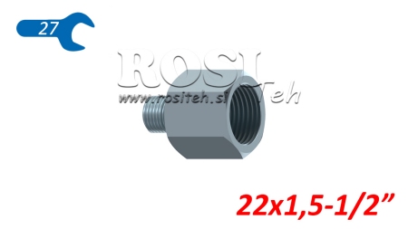 ΥΔΡΑΥΛΙΚΟΣ ΑΔΑΠΤΕΡ MALE-FEMALE 22X1.5-1/2