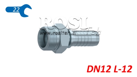 HYDRAULIC FITTING CEL 12 L MALE DN12-M18X1.5