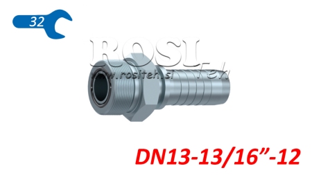 POŁĄCZENIE HYDRAULICZNE AGORFS MĘSKIE DN13-13/16-12